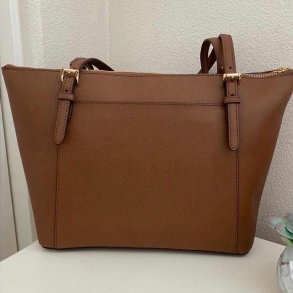 Michael Kors Tan Leather Tote - Picture 2 of 3